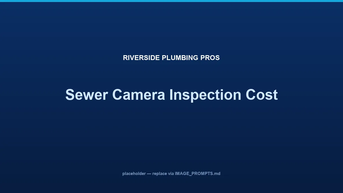 A plumber viewing a sewer camera monitor during a line inspection in Riverside