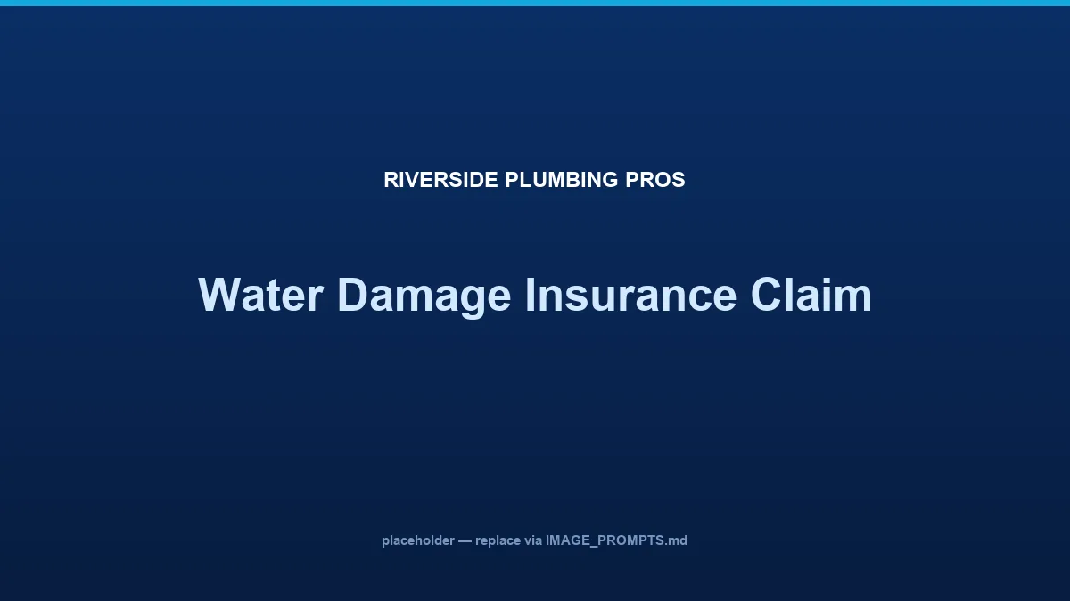 A homeowner photographing water damage to document an insurance claim