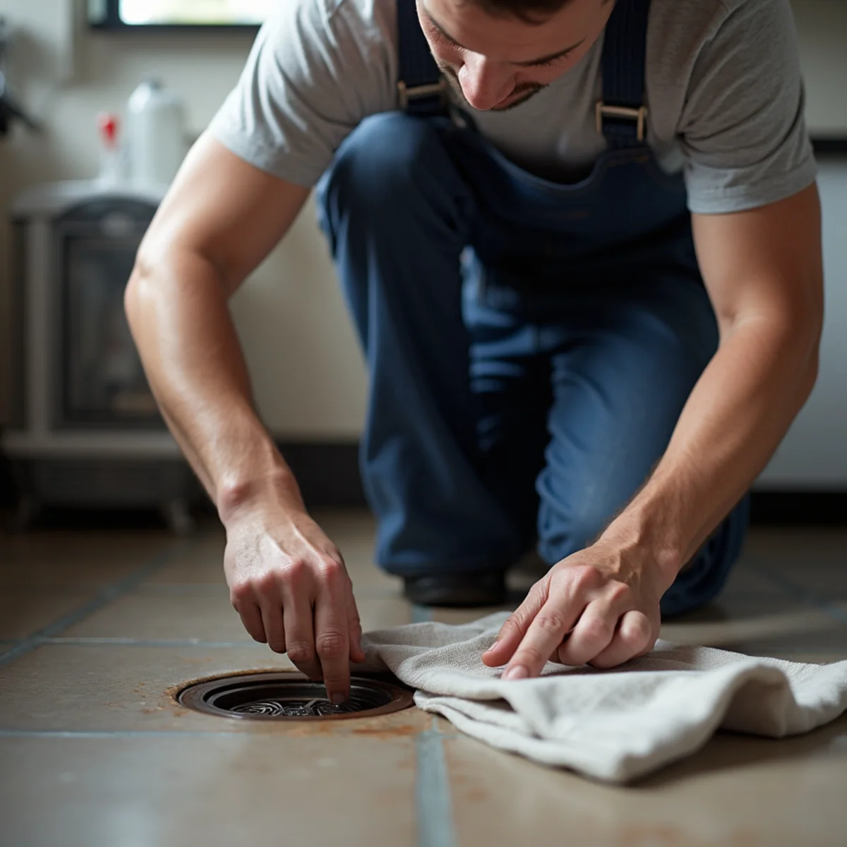 Commercial plumber servicing a restaurant kitchen line in Riverside, CA