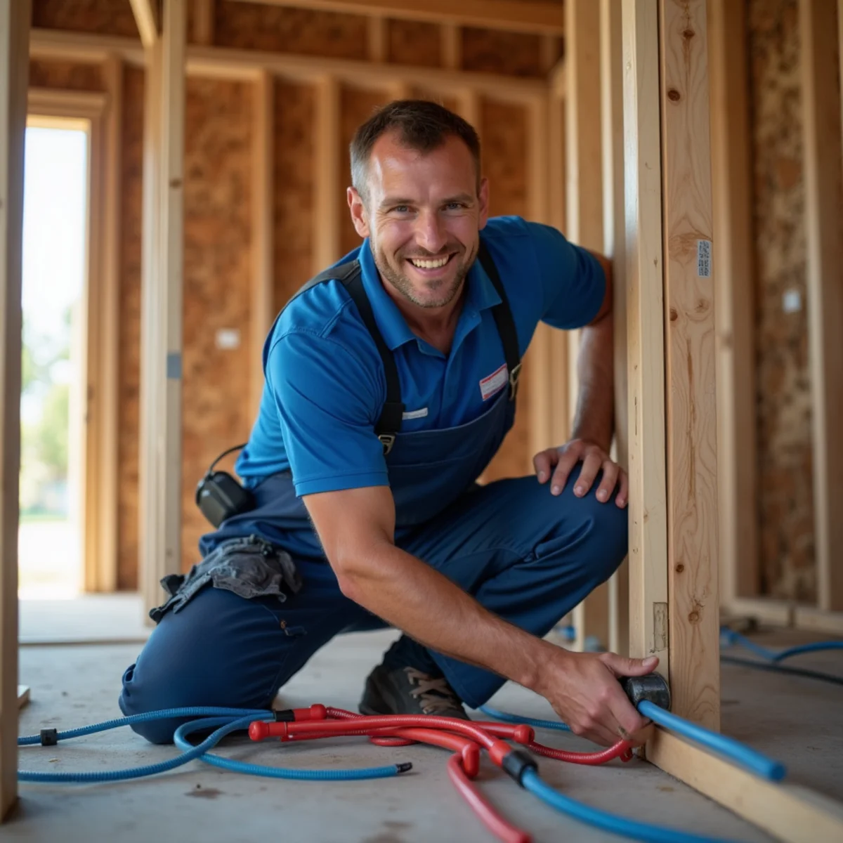 New PEX water lines installed during a whole-home repipe in Riverside, CA